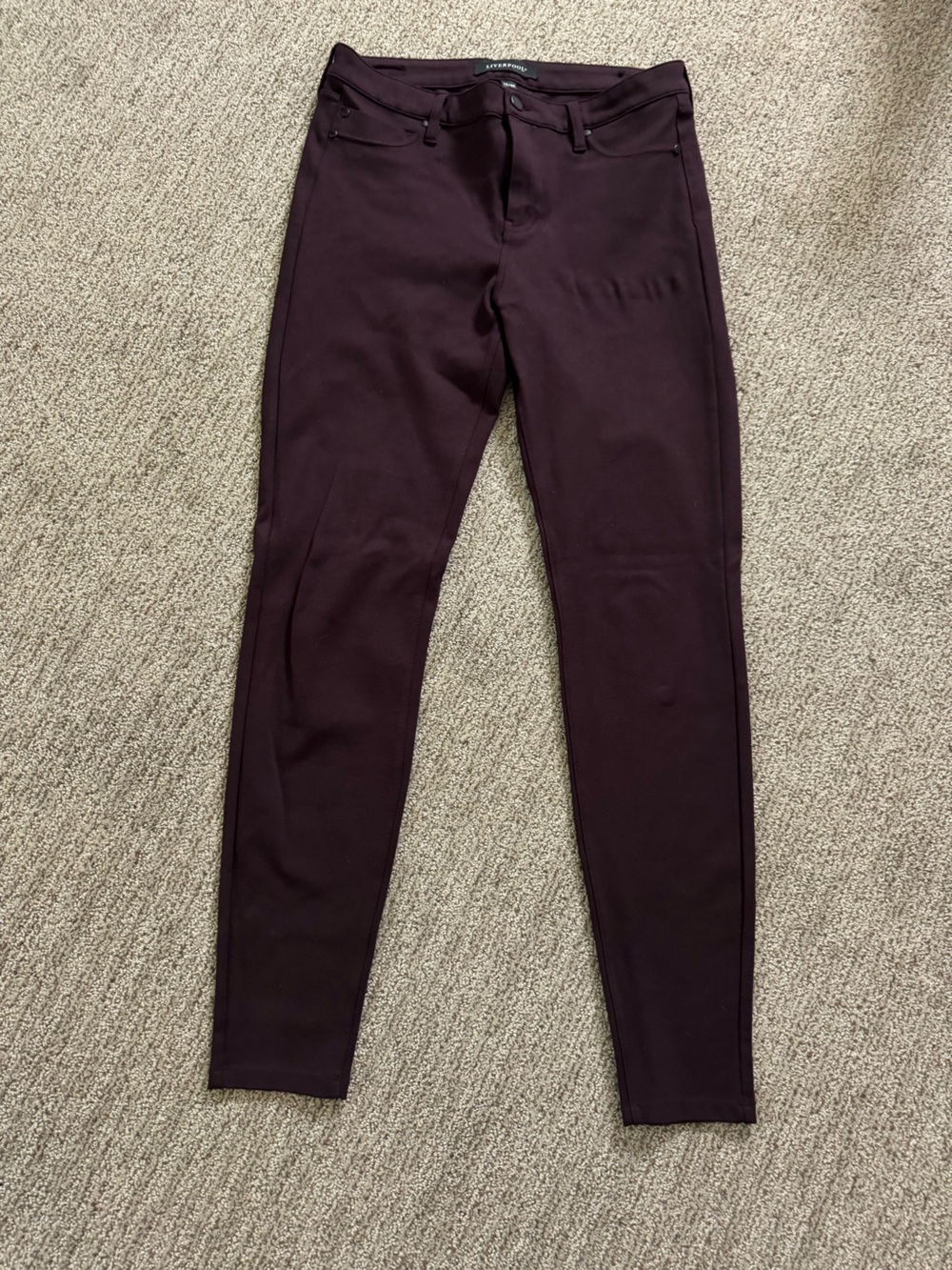 Liverpool Skinny pants in Deep Plum size 29/8